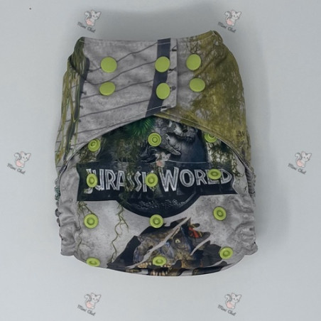 Couche à poche - Exclusif Motif T-Rex pressions vertes