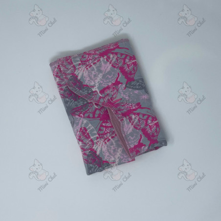Couche Préplate - Papillons Roses