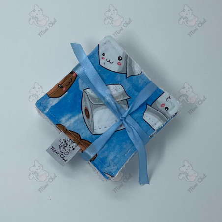 Lot de 10 lingettes lavables - Emoji