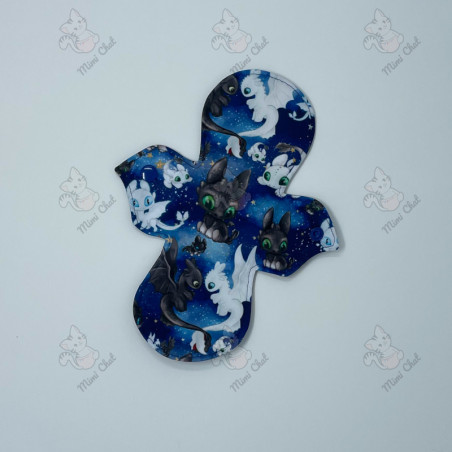 Serviette Hygiénique Lavable - Dragon Bleu (AWJ assorti)