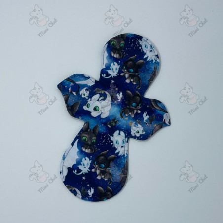 Serviette Hygiénique Lavable - Dragon Bleu (AWJ assorti)