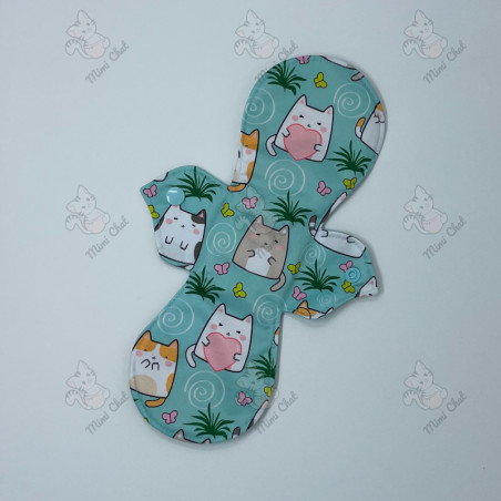Serviette Hygiénique Lavable - Petits Chats (AWJ assorti)