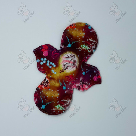 Serviette Hygiénique Lavable - Cerf Rose (AWJ assorti)
