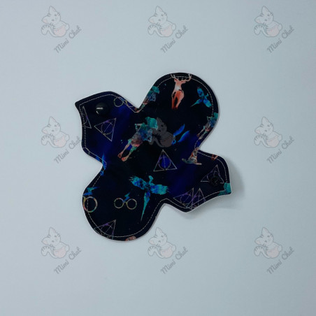 Serviette Hygiénique Lavable - Symboles (AWJ Blanc)