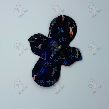 Serviette Hygiénique Lavable - Symboles (AWJ noir)