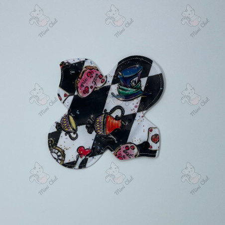 Serviette Hygiénique Lavable - Alice Carreaux (AWJ Blanc)